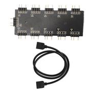 Sonew Ventilateur RGB de La Carte Mère Câble d'extension de Ventilateur RVB pour Carte Mère PC MOD Hub à 10 Canaux PC(5V 3