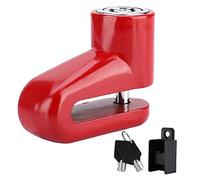 Sonew Verrouillage de Frein de Disque de Sécurité, Serrure de Rotor de Disque de Roue de Frein de Vélo de Vélo Anti-Vol de Moto de Scooter(Red)
