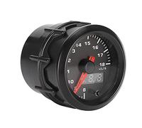 Sonew Voltmètre de Voiture 2 Pouces 52mm, Jauge de Tension Numérique LED, Affichage avec Rétro-éclairage 7 Couleurs pour Véhicules 12V