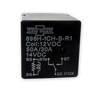 Song Chuan Relais Automobile 896H-1CH-S-R1 à Connexion Rapide 12VDC 50AMP