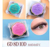 SONG CILS 6D 8D 10D Éventails lâches Éventails prémontés Base pointue Fine Racine Amas de cils, Amas de cils, Cils individuels, Cils, Faux cils PBT