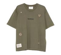 Song for the Mute - The Gardener Crochet Flower T-Shirt - Homme - Tops - Vert - Taille: 2XL