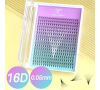 SONG LASHES 16D Éventails pré-formés à base fine et pointue pour extensions de cils professionnelles. Bouquets de cils, bouquets de cils, cils individuels, faux cils PBT