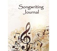 Song Writing Journal: Lined Paper For Lyrics And Ideas, Staff Manuscript Paper For Notes And Music. For Musicians, Music Lovers, Students, Music Songwriting Journal, Blank Sheet Music, Lyric Diary (So