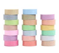 Songdao 20 Rouleaux Macaron Washi Tape Set, Masking Tape Pastel Ruban Adhésif Décoratif couleur DIY scotch scrapbooking Tapes pour Bullet Journals, Artisanat