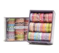 Songdao Maigre Washi Tape Set Masking Tape 36 rouleaux Ruban adhesif decoratif pour Scrapbooking Artisanat de Bricolage (Kawaii)
