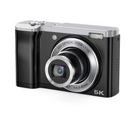 Songdian Appareil photo numérique 5 K 56 MP avec zoom optique 10 X et double objectif avant/arrière