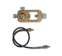 Songelt Adaptateur de recharge pour réservoirs de plongée Scubas avec jauge et tuyau en alliage d'aluminium Adaptateur de recharge de cylindre d'oxygène en alliage d'aluminium durable avec jauge et