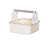 Songelt Appareil d'entraînement à la défécation des perroquets avec cadre en métal pour plusieurs espèces d'oiseaux propres Habitats portables