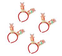 Songelt Bandeau élastique Père Noël/bonhomme de neige/cerf pour décoration d'arbre de Noël, fête assortie, accessoires pour cheveux, bandeaux de vacances pour la famille