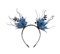 Songelt Bandeaux d'Halloween en corne pour femme - Accessoire de cheveux réaliste papillon floral pour fêtes costumées - Bandeaux d'Halloween pour femme