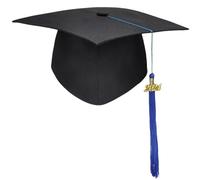 Songelt Casquettes de fête de remise de diplôme avec franges unies Chapeau de mortier université Bachelor Doctor Academic Doctor Chapeau unisexe Bachelor Bachelorette Caps