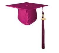 Songelt Casquettes de remise de diplôme élégantes pour enfants avec motifs classiques et pompons pour cérémonies scolaires et photographie, chapeaux de remise de diplôme