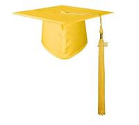 Songelt Casquettes de remise de diplôme élégantes pour enfants avec motifs classiques et pompons pour cérémonies scolaires et photographie, chapeaux de remise de diplôme