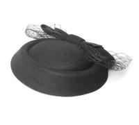 Songelt Chapeau bibi pour femme - Barrettes à clip - Pour maquillage, fête, bal masqué, cosplay - Bibi vintage en maille filet