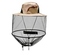 Songelt Chapeau d'activité de plein air avec protection contre les moustiques UPF50+ - Large bord réglable - Mentonnière pour la randonnée, la pêche, l'apiculture, la pêche en plein air - Pour homme