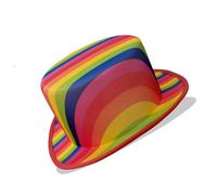 Songelt Chapeau de cérémonie coloré pour cosplay, fête, tous les accessoires assortis, chapeau de magicien, spectateurs de scène, Fedoras pour événement formel réglable