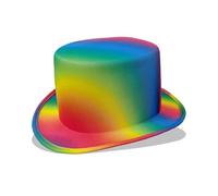 Songelt Chapeau de cérémonie coloré pour cosplay, fête, tous les accessoires assortis, chapeau de magicien, spectateurs de scène, Fedoras pour événement formel réglable