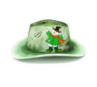Songelt Chapeau de cowboy à bord incurvé pour femme et homme pour Halloween, fête de Noël, chapeau élégant en feutre coupe-vent pour adultes, chapeaux de cowboy de Noël pour femmes et hommes, chapeaux
