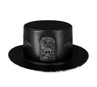 Songelt Chapeau de docteur steampunk en cuir pour Halloween, cosplay, fête