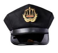 Songelt Chapeau de police tendance pour femme avec boucles d'automne pour Halloween, festivals, marins à la mode