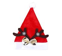 Songelt Chapeau de renne de Noël en forme de bois de cerf - Chapeau pliable - Personnalité - Velours doré - Pour enfants et adultes