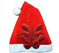 Songelt Chapeau de renne de Noël en forme de bois de cerf - Chapeau pliable - Personnalité - Velours doré - Pour enfants et adultes