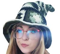 Songelt Chapeau de sorcière au design unique pour Halloween et cosplay, fournitures décoratives pour adultes, femmes, accessoire de fête, fournitures cadeaux