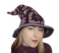 Songelt Chapeau de sorcière au design unique pour Halloween et cosplay, fournitures décoratives pour adultes, femmes, accessoire de fête, fournitures cadeaux