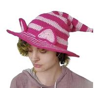 Songelt Chapeau de sorcière avec design élégant en tricot pour Halloween, Nouvel An, décoration de fond pour enfants et adultes