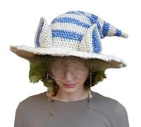 Songelt Chapeau de sorcière avec design élégant en tricot pour Halloween, Nouvel An, décoration de fond pour enfants et adultes