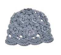 Songelt Chapeau décoratif fait à la main au crochet - Décorations de fond de fête pour adultes et enfants - Cadeau de Nouvel An - Chapeau à large bord