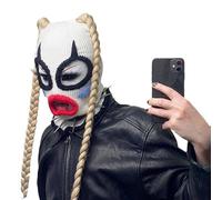Songelt Chapeau effrayant tête de mort au crochet pour femme et homme - Costumade - Clown farfelu