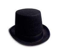 Songelt Chapeau haut de forme noir en feutre amusant pour déguisement de conducteur de voiture victorien pour adultes pour hommes et femmes décorations d'Halloween décorations d'Halloween enfants