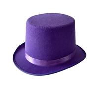 Songelt Chapeau haut plat britannique tendance pour costume de magicien, spectacles théâtraux, comédies musicales, chapeaux haut-de-forme pour adultes, enfants, adultes, hommes, en vrac sans