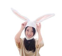 Songelt Chapeau japonais mignon en peluche avec oreilles orientales pour adultes et enfants avec oreilles mobiles et lumières