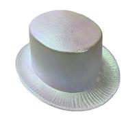 Songelt Chapeau Panama à dessus plat pour adulte - Casquette ronde MagicShow - Accessoire de bal masqué - Chapeau élégant pour fête