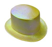 Songelt Chapeau Panama à dessus plat pour adulte - Casquette ronde MagicShow - Accessoire de bal masqué - Chapeau élégant pour fête