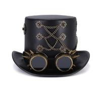 Songelt Chapeau punk unique pour les amateurs de cosplay et les amateurs de fête pour les mariages et les bals, les rassemblements nocturnes, les événements Steampunk