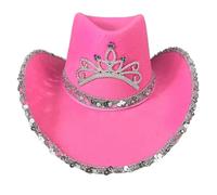 Songelt Chapeau scintillant pour femme - Costume de cosplay - Chapeau panama - Chapeau pour enterrement de vie de jeune fille - Accessoires de fête de mariage