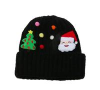 Songelt Chapeau tricoté à thème tête de mort pour tous les âges - Accessoire de festival de famille - Accessoires tricotés pour vacances