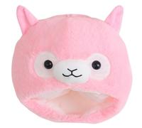 Songelt Chapeau unisexe en peluche en alpagas - Chapeau d'animal amusant - Costume de Pâques pour temps froid - Réglable