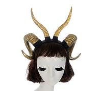 Songelt Coiffe fantaisie en corne de mouton - Accessoire de fête pour Halloween, Noël, carnaval créatif - Accessoires pour cheveux - Cornes de bœuf - Accessoires de carnaval