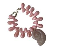 Songelt Collier avec pendentif conque, chaîne de cou légère et élégante pour les amateurs de plage décontractés et de plage, taille unique, Comme décrit, Comme décrit.