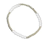 Songelt Collier délicat avec fausses perles - Confortable - Pour tous les jours - Plusieurs options de couleur - Chaîne de perles d'imitation douce pour la peau, taille unique, Comme décrit, Comme