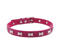 Songelt Collier ras du cou en cuir style punk avec breloque en forme d'os, fermeture réglable pour streetwear tendance, fermoir en métal réglable, taille unique, Comme décrit, Comme décrit.