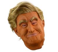 Songelt Couvre-chef réaliste pour Halloween, déguisement de célébrité, couvre-tête complet pour adulte, personnage réaliste d'Halloween