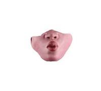 Songelt Demi-visage en latex pour Halloween, cosplay, ornement amusant en latex réaliste pour adultes