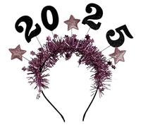 Songelt Élégant couvre-chef décoratif 2025 en forme d'étoile - Accessoire de fête polyvalent - Accessoire de fête pour femmes et filles - Bandeau confortable