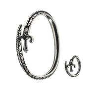 Songelt Ensemble de bagues assorties en forme d'épées ouvertes et ensemble de bijoux réglables d'inspiration vintage pour femme